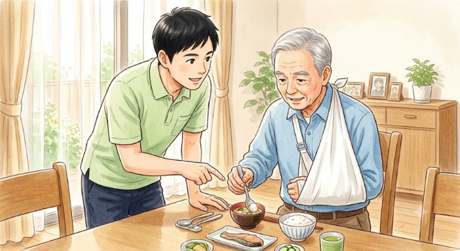 ストレッチの様子