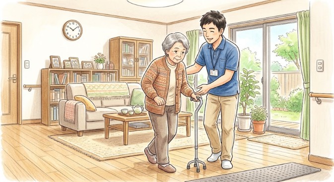 日常生活動作練習の様子